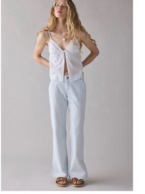 NWT Urban Outfitters checkered Blue and white Pants
